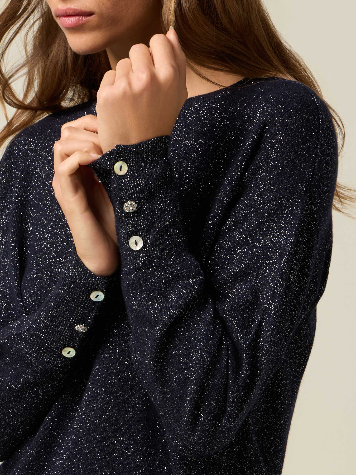 Maglia lurex misto cashmere image number 2