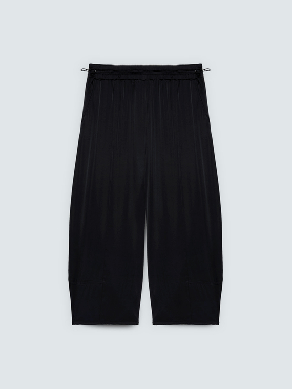 Balloon Pants in Stretch Satin