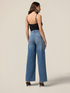 Wide-Leg-Jeans mit Kettendetail image number 1