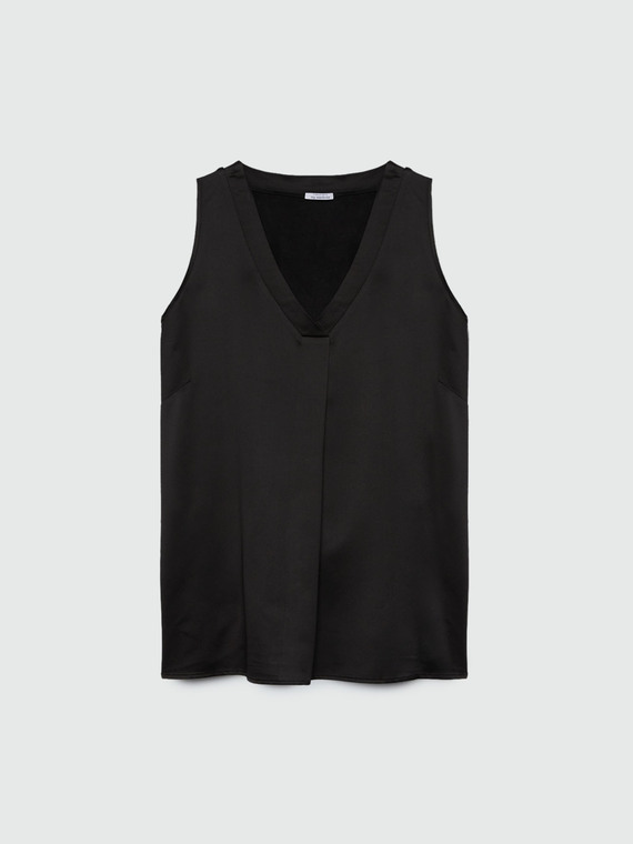 Top with front pleat