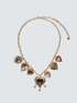 Necklace with heart charms image number 1