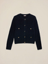 Kurzer Cardigan im Jacken-Look image number 4