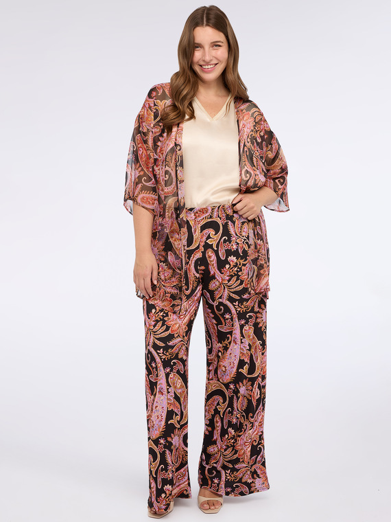 Weite Hose aus Jersey mit Bandana-Druck