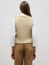Sleeveless fine knit cardigan image number 1