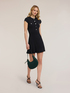 Flare knit dress with buttons image number 0