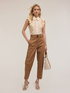 Sleeveless shirt with ruching image number 0