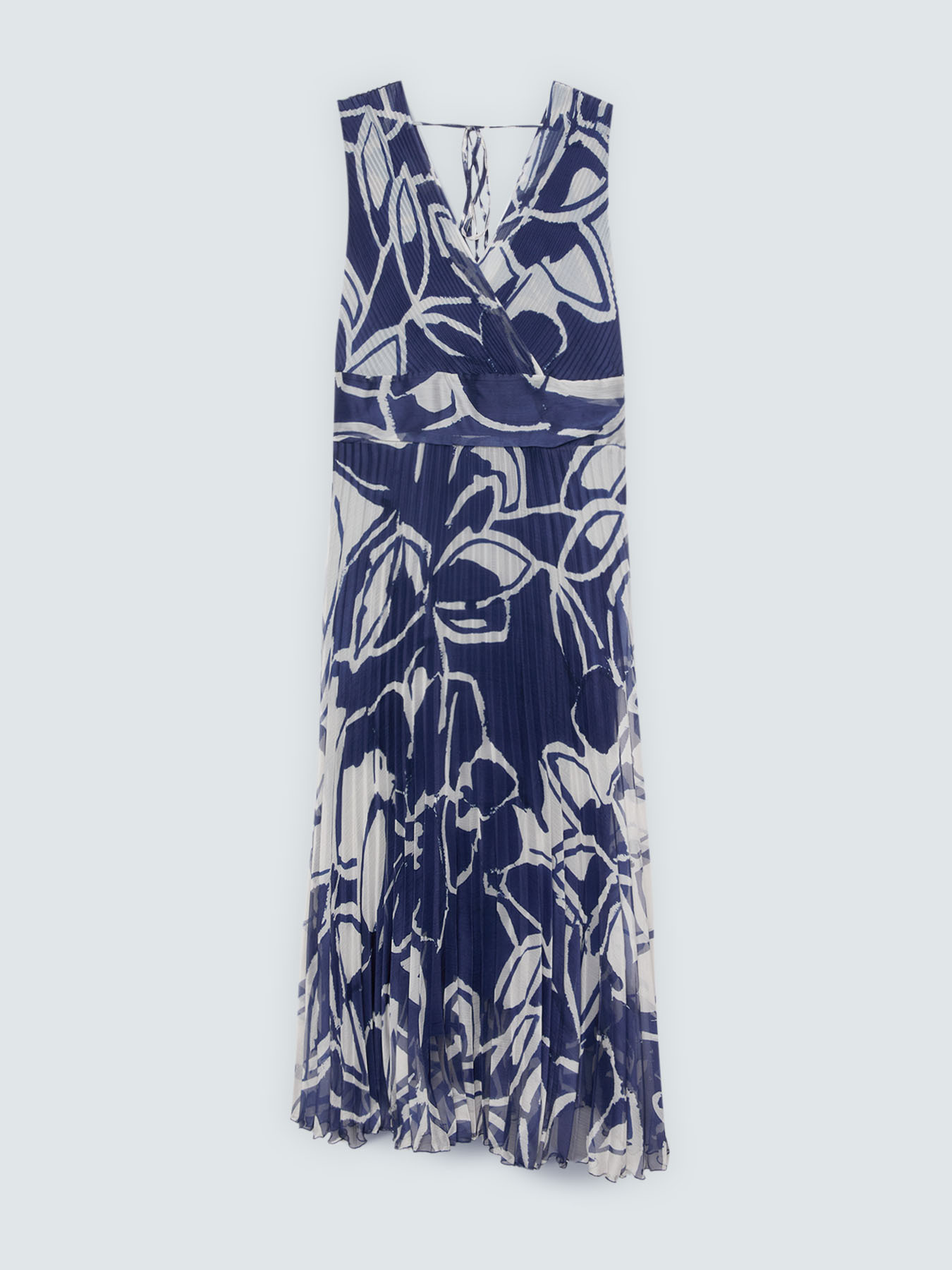Langes Plissee-Kleid Dream mit Blumendruck image number 1
