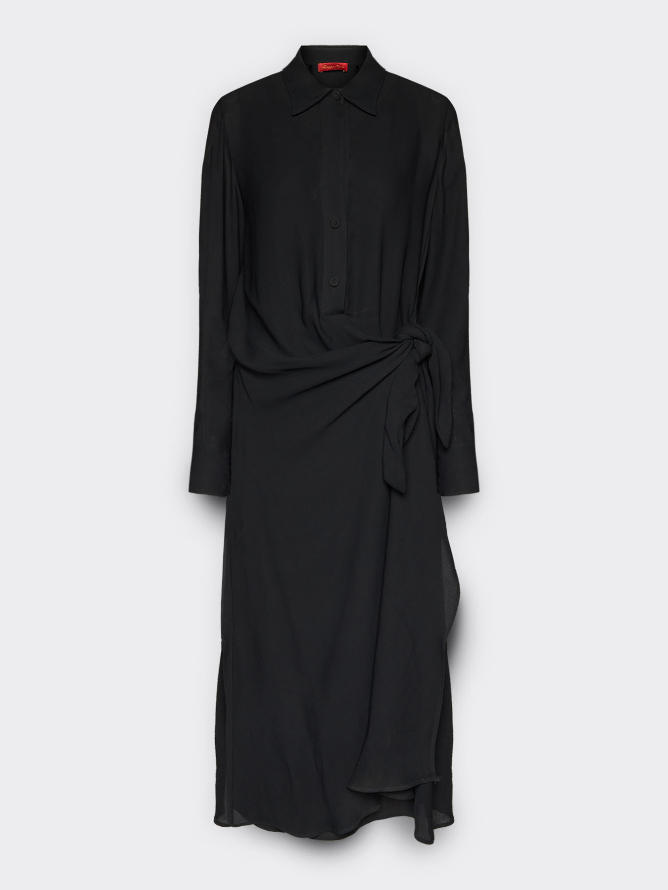 Robe portefeuille en georgette image number 4