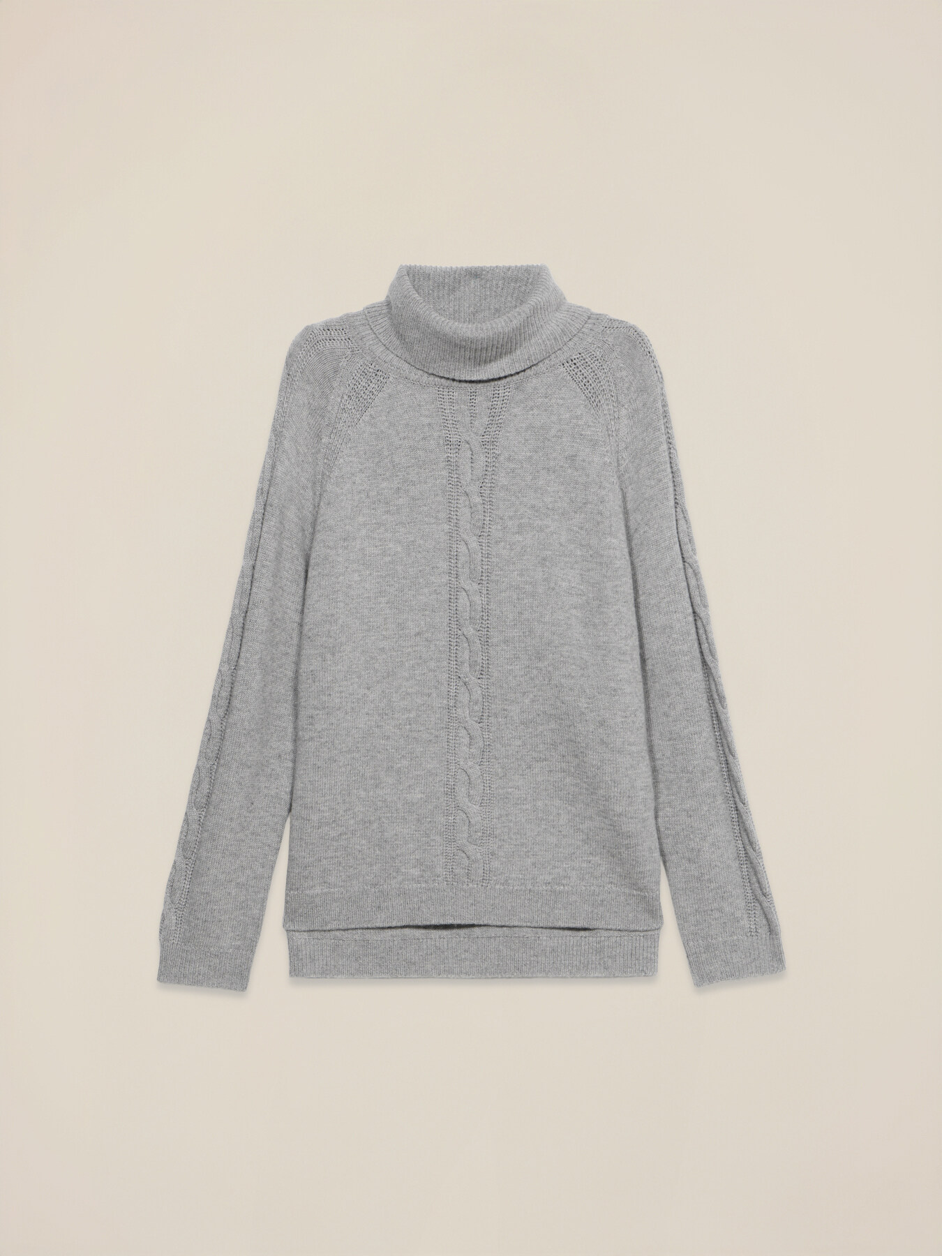 Dolcevita misto cashmere a trecce image number 3