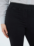 Total black jeggings with elasticated waist image number 3