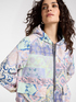 Reversible printed parka with hood image number 0