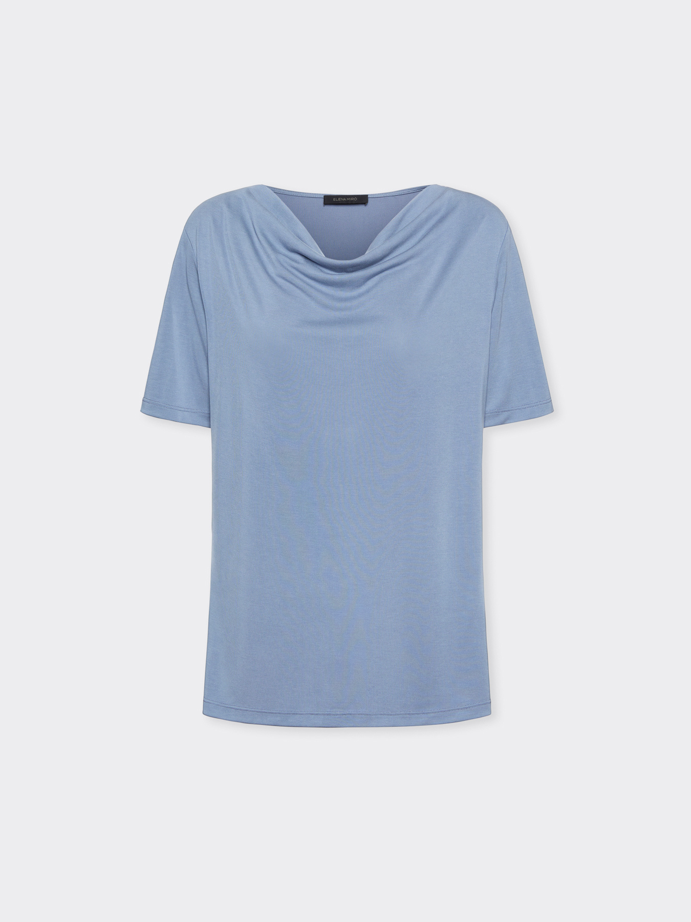 T-shirt with draped neckline image number 4