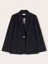 Veste à simple boutonnage en crêpe image number 4