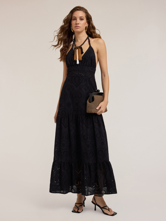 Maxi dress in sangallo