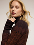 Dolcevita a coste con motivo chevron image number 3