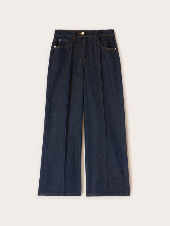 Jeans mit weitem Bein und lässiger Passform aus TENCEL™-Mischgewebe
