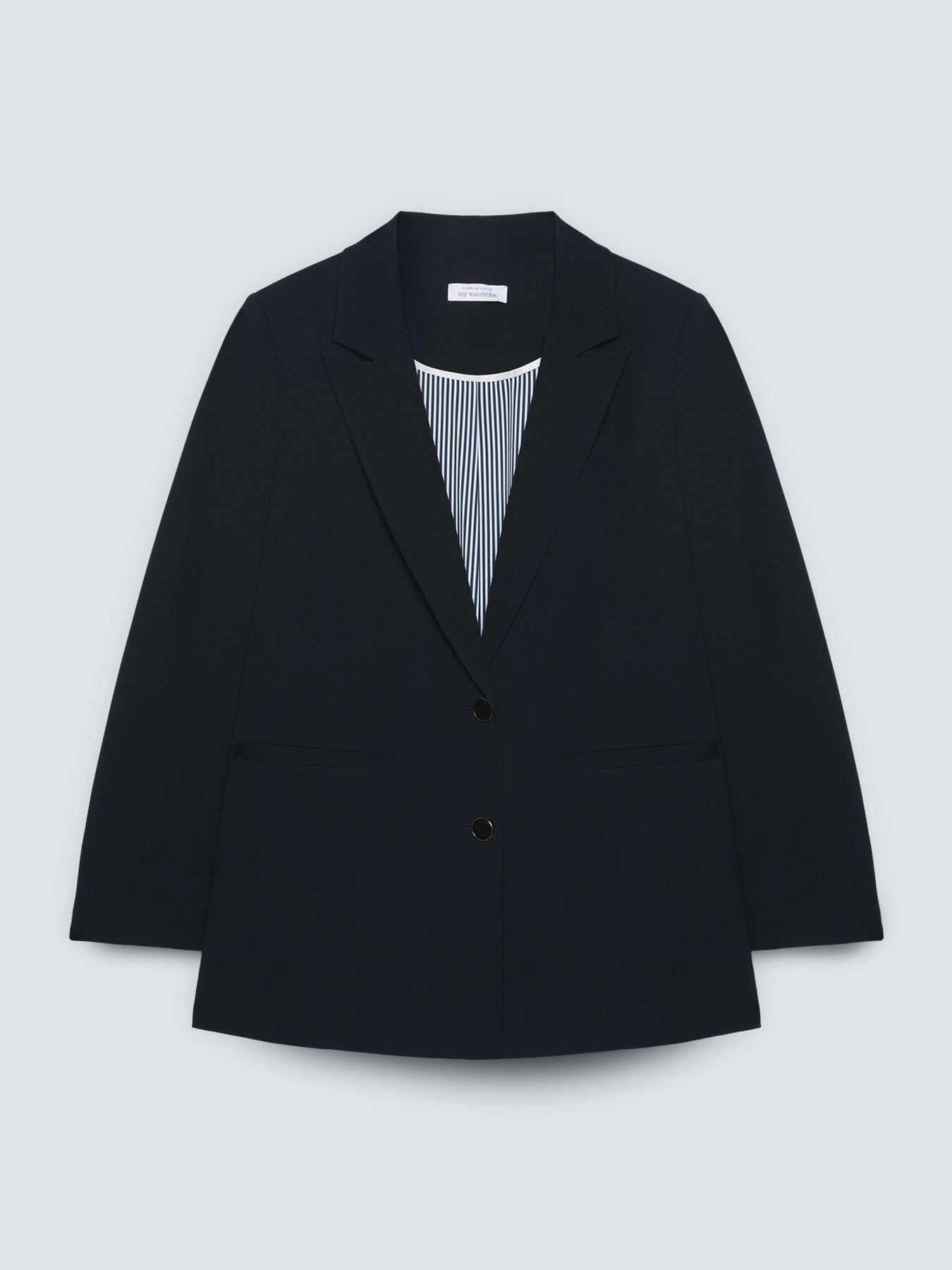 Fitted blazer in stretch fabric image number 4