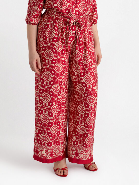 Ethnic print trousers