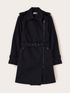 Gabardine trench coat with asymmetric closure image number 4