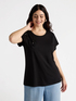 T-Shirt mit aufgestickten Blumen image number 2