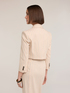 Blazer spencer din amestec de in cu dungi image number 1