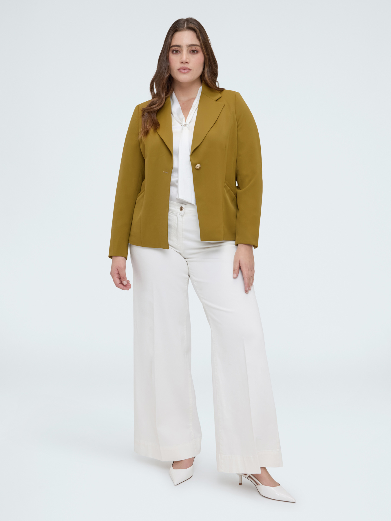 Strukturierter Blazer mit Schmuckknopf image number 5