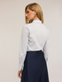 Striped poplin shirt image number 1