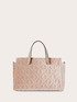 Quilted shopper bag with embroidery image number 2