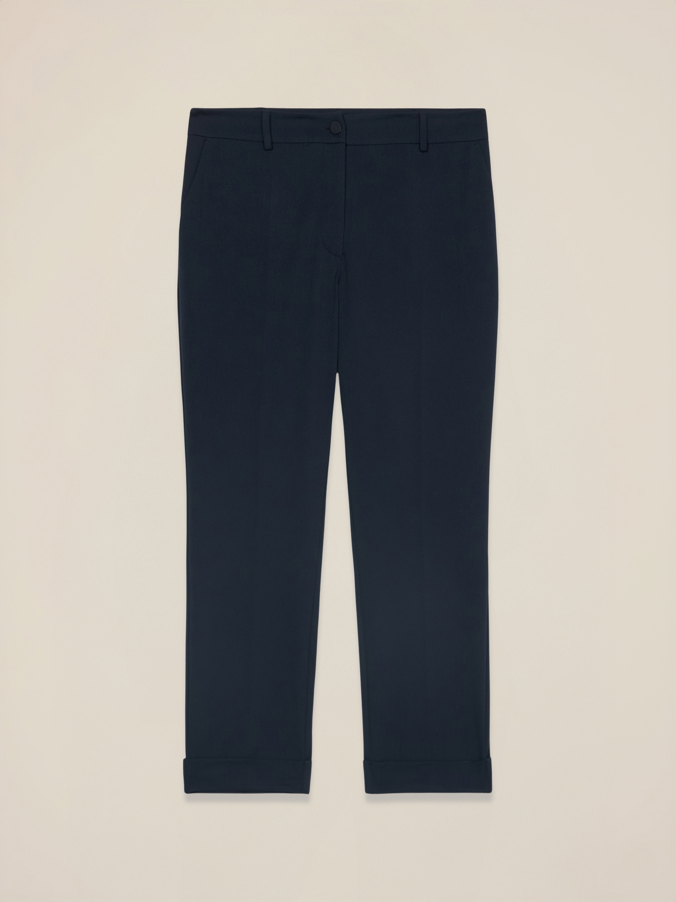 Pantaloni cropped in tessuto cr&ecirc;pe image number 4