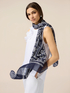 Patterned cashmere blend scarf image number 0