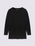 Crew neck sweater with decorative zippers image number 4