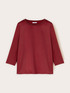 Basic two-material T-shirt image number 3