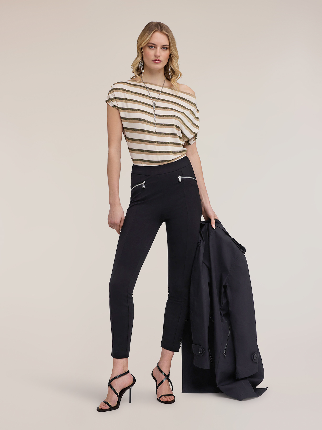 Lurex striped T-shirt image number 3