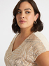 Sequin-embroidered LENZING™ ECOVERO™ viscose T-shirt image number 2