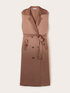 Vestito a doppiopetto in raso lucido image number 4
