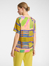 Printed short sleeve blouse image number 1
