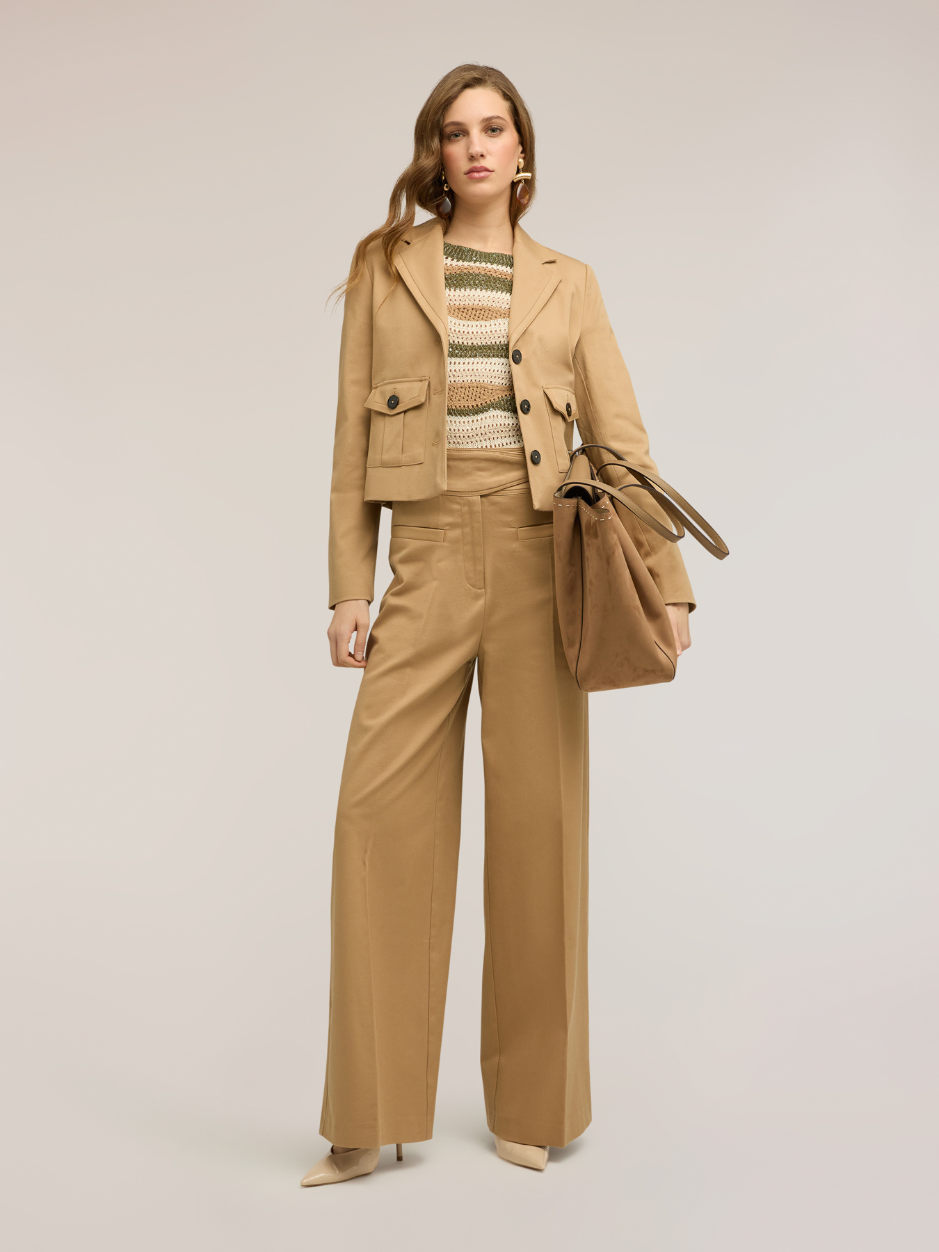 Cotton jacket with pockets image number 0