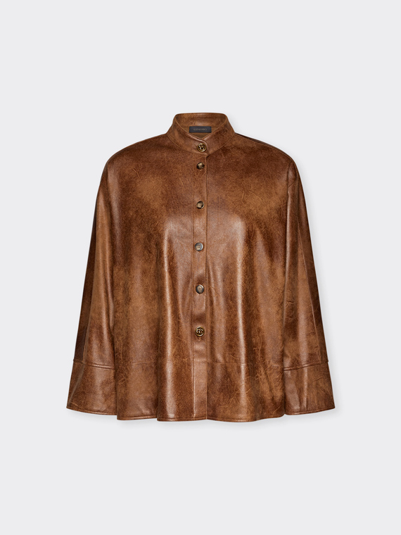 Vintage effect fabric shirt