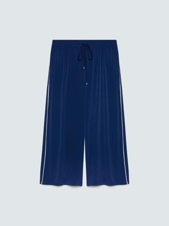 Cropped Hose aus Jersey