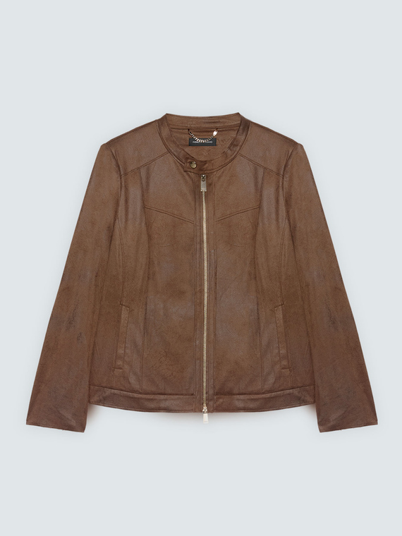 Soft touch biker jacket