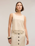 Top in tulle ricamato image number 0