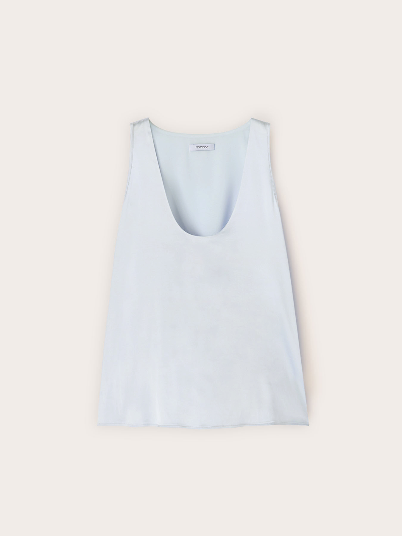 Wide shoulder satin top image number 3