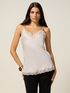Top lingerie in satin and lace image number 0