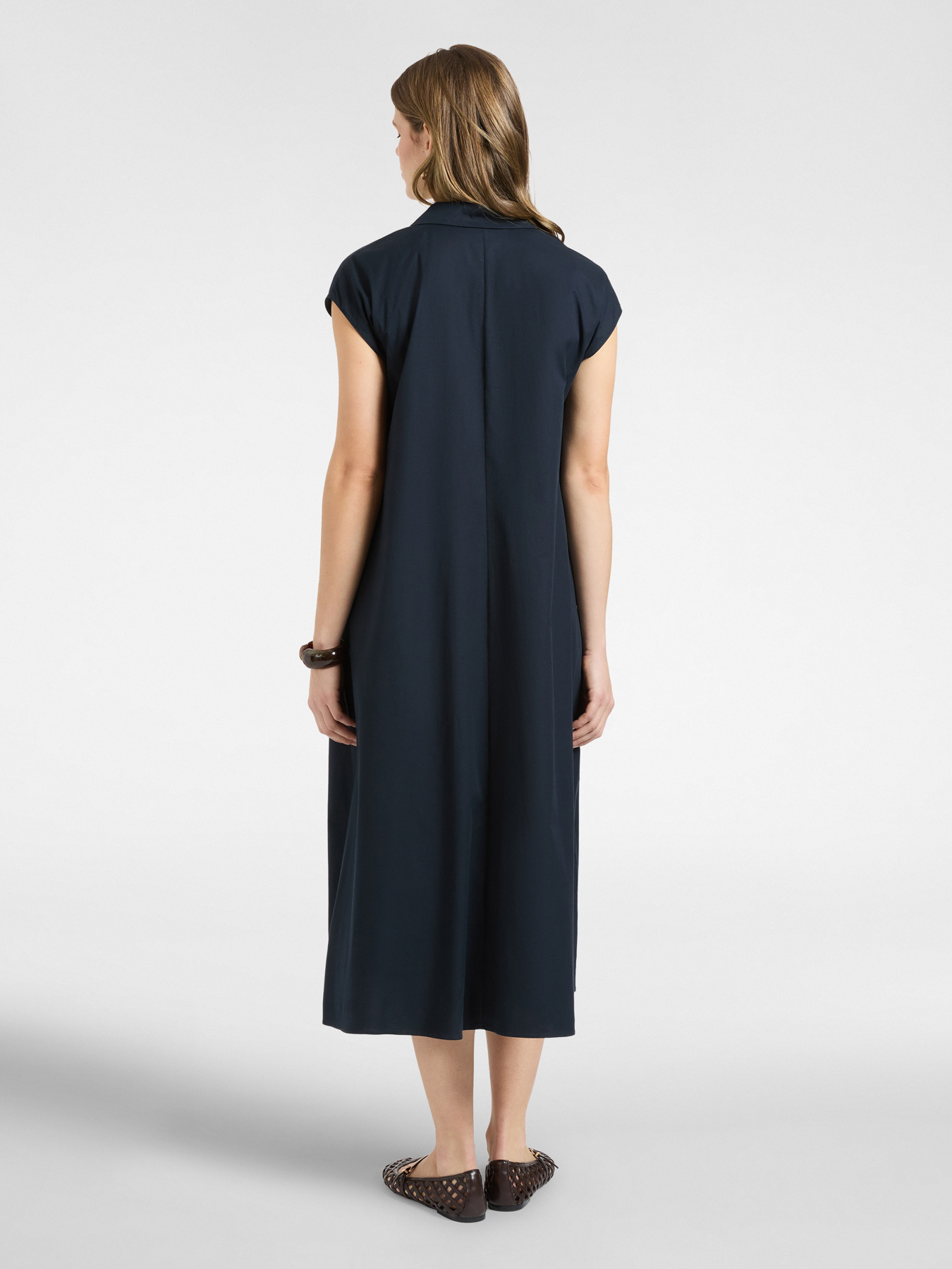 Flared dress with collar image number 1