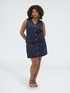 Linen and viscose blend shirtdress image number 0