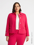 Blazer in tessuto stretch con bottoni gioiello image number 1