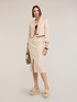 Blazer spencer din amestec de in cu dungi image number 0