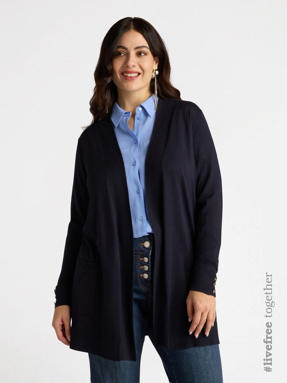Maxi-Cardigan mit Viskose LENZING™ ECOVERO™