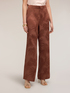 Pantalones palazzo en raso jacquard image number 1