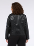 Biker jacket with studs and asymmetrical zip image number 1